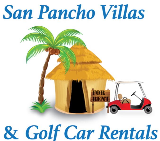 This image has an empty alt attribute; its file name is san-pancho-villas-and-golf-carts.jpg